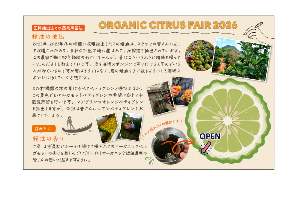 かんきつ精油フェア2026　5種精油セット