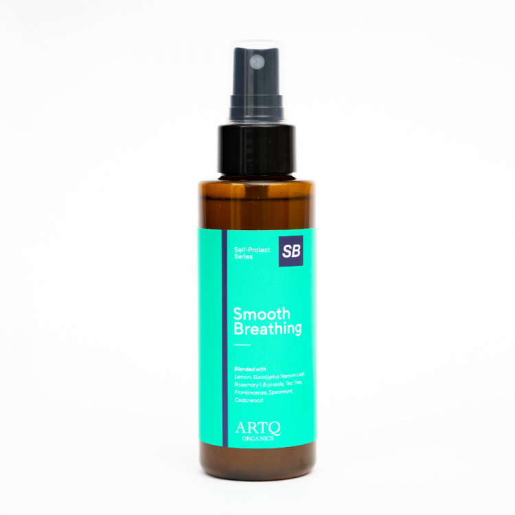 スムースブリージングブレンド精油スプレー・オーガニック認証精油使用